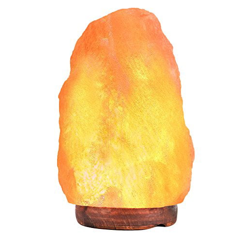 PULNDA Himalayan salt lamp Hand-carved rock salt lamp with natural shine.